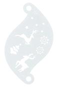 Superstar Stencil - Winter Wonderland (Reindeer + Snowflakes) | Dublin Body Paint