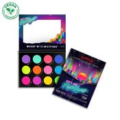 Rude Cosmetics - City of Pastel Lights - 12 Pastel Pigment &amp; Eyeshadow Palette (UV Reactive) | Dublin Body Paint image