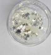 Cosmetic Glitter Stars Loose - White | Dublin Body Paint
