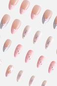 Never Have I Ever - Press on Nails - Baby Pink Bows | Dublin Body Paint image