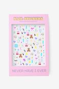 Never Have I Ever - Nail Stickers - Just Being Cute by Vyolet Jin | Dublin Body Paint image