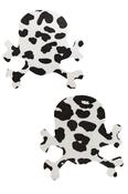 Pasties (Nipple Covers) - 1 Pair of Cow Print Skull Nipple Pasties | Dublin Body Paint