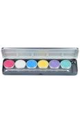 Superstar Aqua Face and Bodypaint palette 6 Pastel Unicorn colours | Dublin Body Paint image
