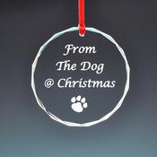 Christmas Round Glass Ornaments image