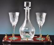 Wine Decanter with Tray and 2 Glasses image