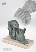 Anglada Sculpture "Dreaming with Mum" image
