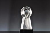 Golf Crystal Globe Trophy