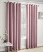 'Victoria - Blush' Thermal Blockout Eyelet Curtains image