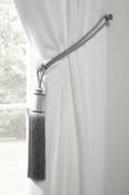 'Midnight - Silver' Curtain Tiebacks image