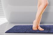 'Navy - Soft Touch Bathmat' Bathroom image