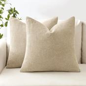 'Chenille - Cream' 50cm x 50cm Cushion Covers image
