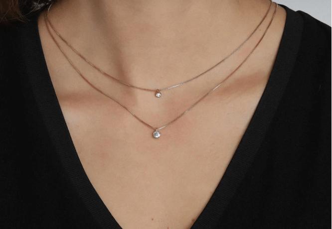 Necklace Lucia Rose Gold in Necklace by Pilgrim Jewellery