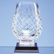 Duiske Crystal Panelled Barrow Tulip Vase 20cm - Duiske Glass Kilkenny image
