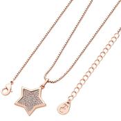 Star Shaped Pave Pendant Rose Gold - Duiske Glass Kilkenny image