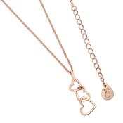 Rose Gold Triple Heart Pendant by Tipperary Crystal (109964) - Duiske Glass Kilkenny image