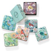 Birdy Set of 6 Coasters by Tipperary Crystal - Duiske Glass Kilkenny image