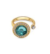 Ring with Montana Coloured Stone by Newbridge Silverware (R1035G) - Duiske Glass Kilkenny