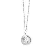 Silver Plated Locket with Sun Moon &amp; Stars by Newbridge Silverware | Silver Locket (P4002SR) - Duiske Glass Kilkenny image