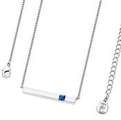 September Birthstone Necklace by Tipperary Crystal | September Birthstone Sapphire - Duiske Glass Kilkenny image