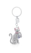 Cat Sparkle Keyring by Tipperary Crystal - Duiske Glass Kilkenny image