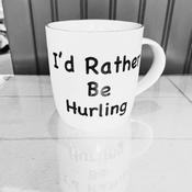I'd Rather be Hurling | Novelty Mug | Gift for Hurler/Camogie Player (HM001) - Duiske Glass Kilkenny image