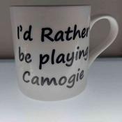 I'd Rather be Playing Camogie Mug by Shannonbridge Pottery Ireland ( SBCM1)| Novelty Mug - Duiske Glass Kilkenny image