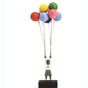 David McGlynn Sculpture – Girl &amp; 2 Sets of Balloons ‘Freedom’ (165885) - Duiske Glass Kilkenny image