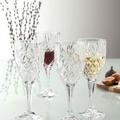 Renmore Wine Glasses Set of 4 | Set of 4 Goblet Glasses by Galway Crystal (G350004) - Duiske Glass Kilkenny image