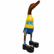 Clare Duck | Clare County Wooden Duck Bamboo ( LDCL1) | Clare GAA GIFT - Duiske Glass Kilkenny image