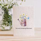 Plantable Seed Card - You Are Blooming Fabulous - Duiske Glass Kilkenny