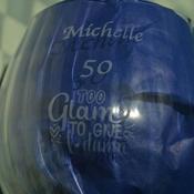 Engraved Glasses Aqua by Galway Crystal (G323082)| Pair of Gin &amp; Tonic Glasses - Duiske Glass Kilkenny