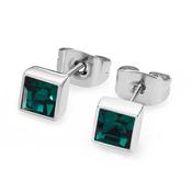 May Birthstone Earrings - Emerald Crystal by Tipperary Crystal | May Birthstone (126305) - Duiske Glass Kilkenny image