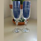 Personalised Champagne Flutes by Duiske Glass (CF01) - Duiske Glass Kilkenny