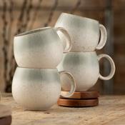 Belleek Living Tivoli Set of 4 Round Mugs (7168) - Duiske Glass Kilkenny