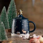 Belleek Living Lidded Christmas Mug (9518) - Duiske Glass Kilkenny image