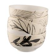 Aynsley Minimal Flora Cereal /Breakfast Bowls Set of 4 (CLAS30305) - Duiske Glass Kilkenny image