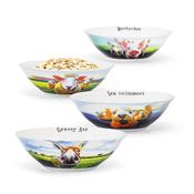 Set of 4 Bowls by Eoin O'Connor Beyond the Herd | Set of 4 Bowls (177987) - Duiske Glass Kilkenny image