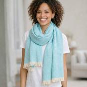 Neon Pashmina/ Shawl (70x180cm) - Turquoise | Ladies Pashmina (DS581) - Duiske Glass Kilkenny