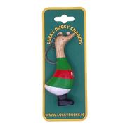 Mayo Quacking Keyring : Mayo Keyring (LD15) - Duiske Glass Kilkenny