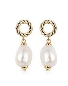 Sappho Baroque Pearl Earrings by Newbridge Silverware (ER2807) - Duiske Glass Kilkenny