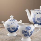 Aynsley Archive Blue Sugar and Creamer Set (CLAS50604) - Duiske Glass Kilkenny
