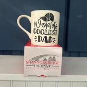 World's Coolest Dad Mug by Shannonbridge Pottery | Novelty Mug for Dad - Duiske Glass Kilkenny image
