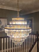 5603/12 Light Chandelier Crystal &amp; Natural Brass image
