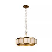Lux &amp; Belle 3LT Pendant-Gold Metal &amp; Acrylic