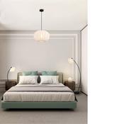 Radiant 1Lt Pendant, Black Metal with Soft Fabric Shade