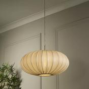 Bonnie 1Lt Pendant Satin Brass Metal &amp; Ivory Satin Shade