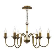 Lydian 6 Light Pendant Antique Bronze Fitting Only