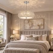 Piazza 3 Light Pendant Polished Chrome Crystal image