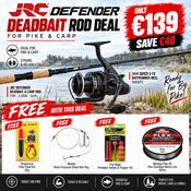 JRC Defender Deadbait Rod Deal