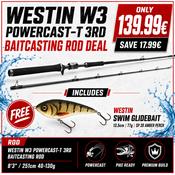 Westin W3 Powercast-T 3rd Baitcasting Rod Deal image